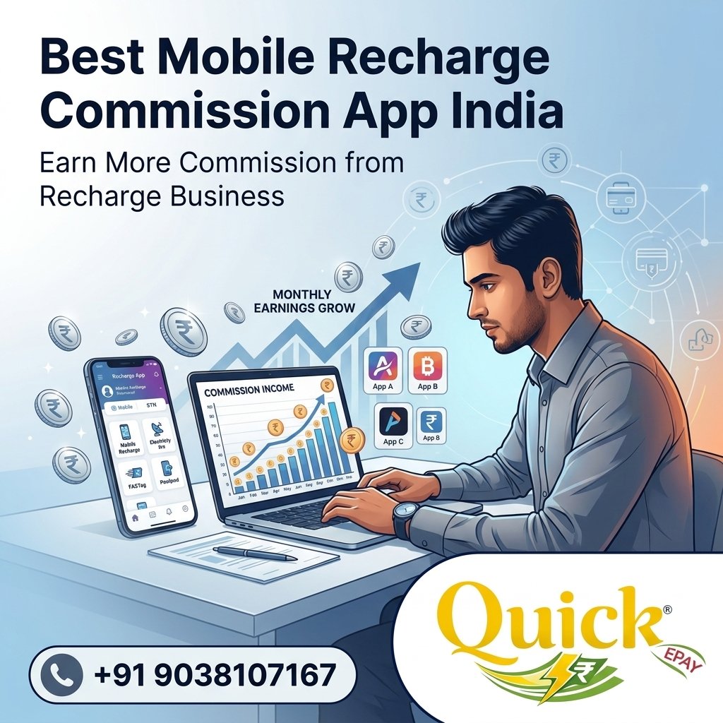 Best Mobile Recharge Commission App India 2026 - Top Earning Apps Comparison